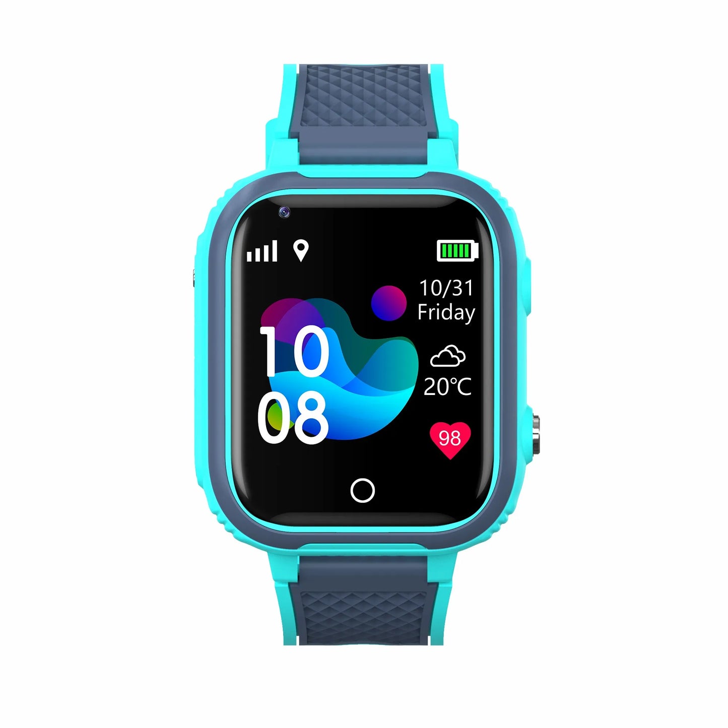 4G kids smartwatch with GPS, video call, SOS, waterproof, and camera