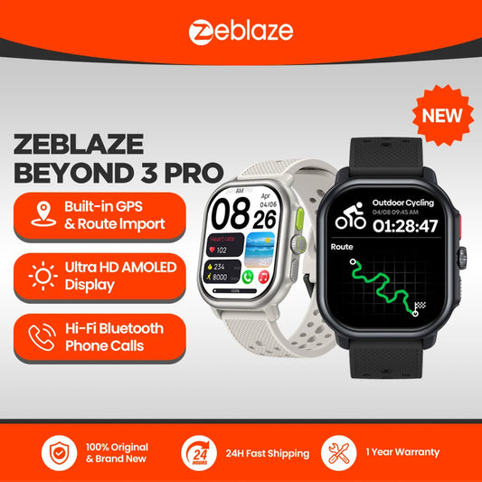 Zeblaze Beyond 3 Pro smartwatch with GPS, AMOLED display, Bluetooth calls