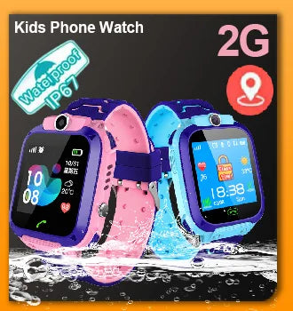 4G kids smartwatch with GPS, video call, SOS, waterproof, and camera