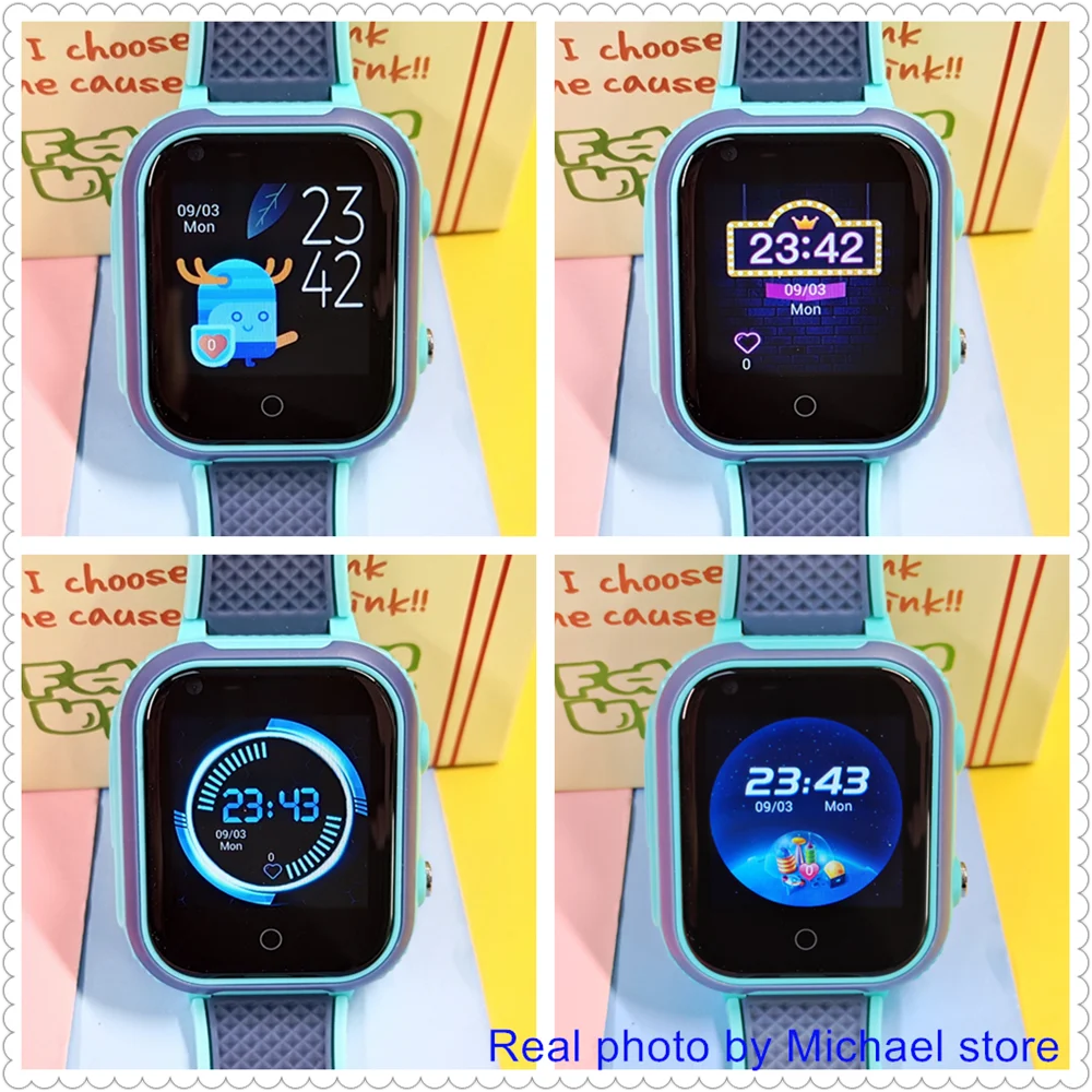 4G kids smartwatch with GPS, video call, SOS, waterproof, and camera