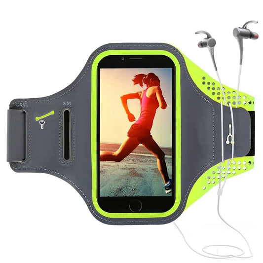 Running armband for smartphones, adjustable, waterproof, breathable design