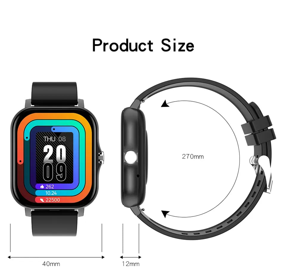 Smartwatch with Bluetooth Call, Health Tracking, Full Touch Screen Display