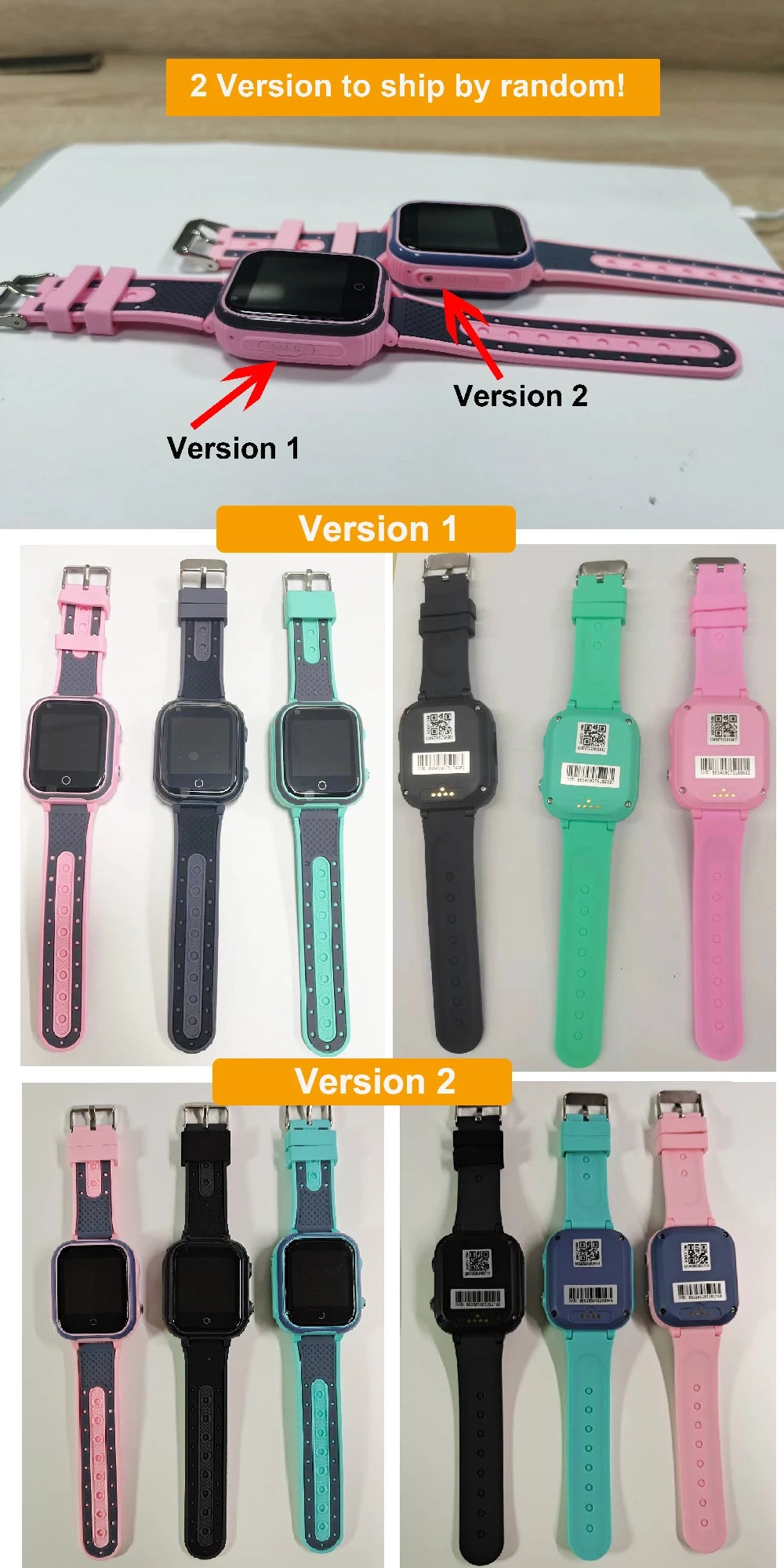 4G kids smartwatch with GPS, video call, SOS, waterproof, and camera