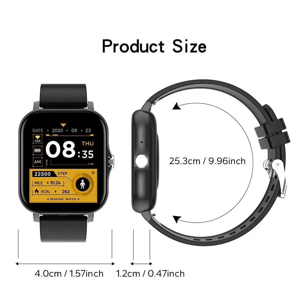 Smartwatch with Bluetooth Call, Health Tracking, Full Touch Screen Display