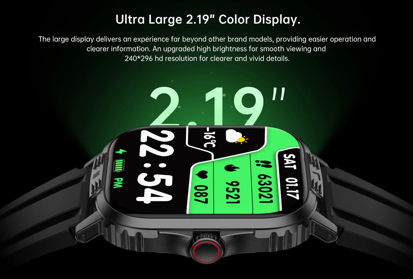 Bluetooth call smart watch with HD display, fitness tracker, waterproof design