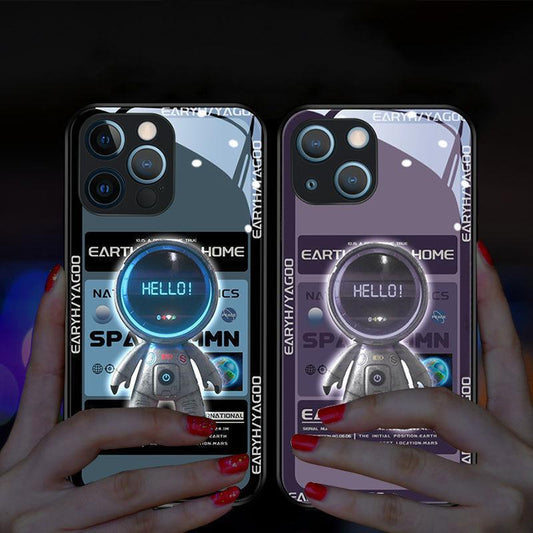 Astronaut glow phone case for iphone 12 pro max and 13 models